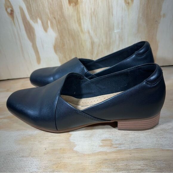 Clarks Collection Juliet Black Leather Shoes Women’s Size 8,5 - Picture 1 of 6